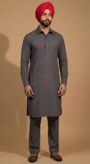 Urban Ash Grey Kurta Pajama Set